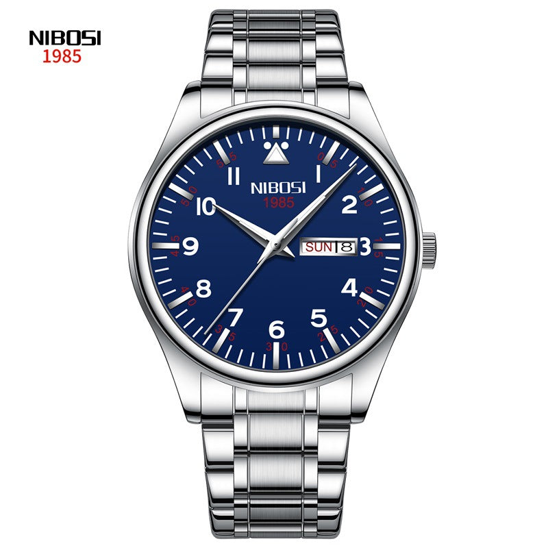 Men's Classic Dual Calendar Student Watch