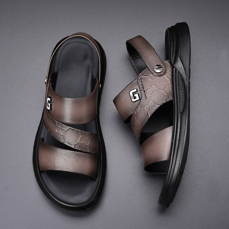 Men's Leather Casual Outdoor Sandals