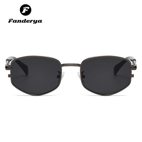 Men's Small Frame Metal Retro Style Sunglasses