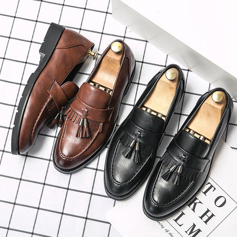 Men's Leather British Style Outdoor Shoes