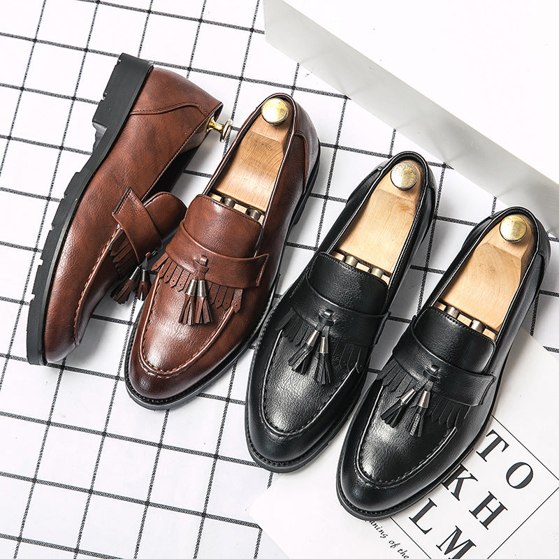 Men's Leather British Style Outdoor Shoes