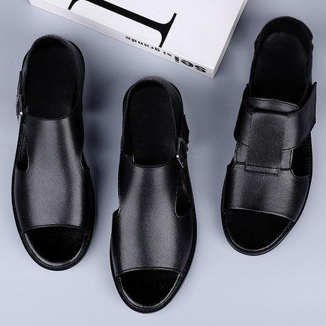 Men's Leather Breathable Casual Sandals