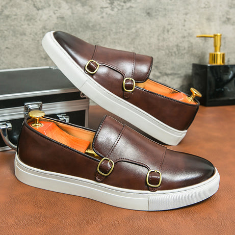 Men's Leather Fashionable Trendy Casual Shoes