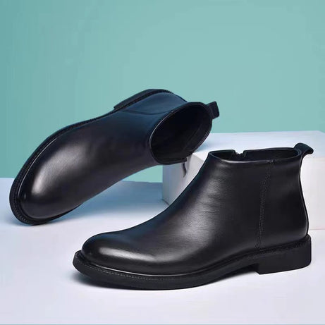 Men's Leather Chelsea Boots Versatile Casual Shoes