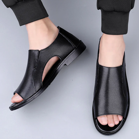 Men's Leather Breathable Casual Sandals