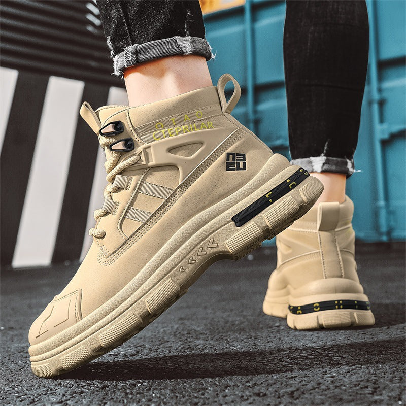 Men's British Style Martin Boots High-Top Trendy Shoes