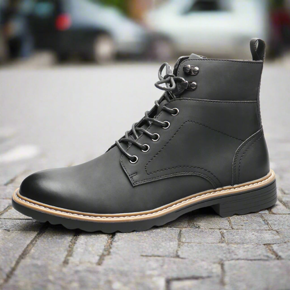 Men's Leather Retro British Style Martin Boots