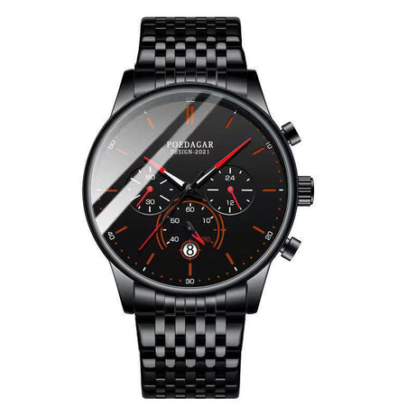 Men's Waterproof Multi-functional Quartz Watch