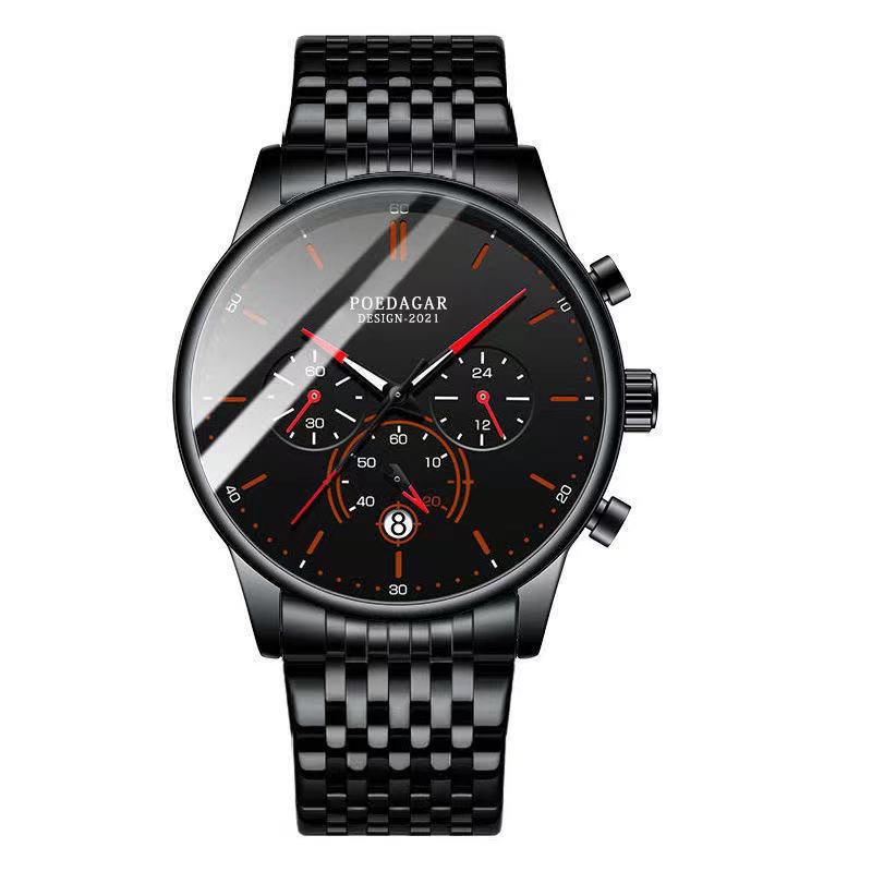 Men's Waterproof Multi-functional Quartz Watch
