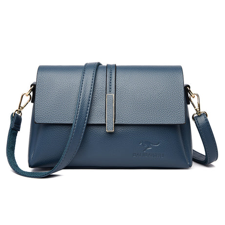 Women's Leather Portable Square Shoulder Bag