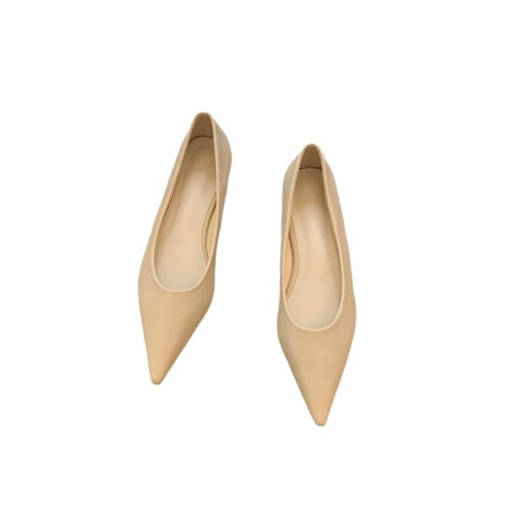 Women's Casual Elegant Black Low Heel Shoes