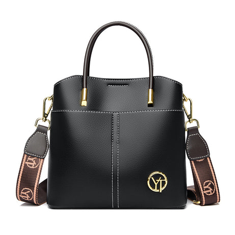 Women's Leather Large Capacity Bucket Bag