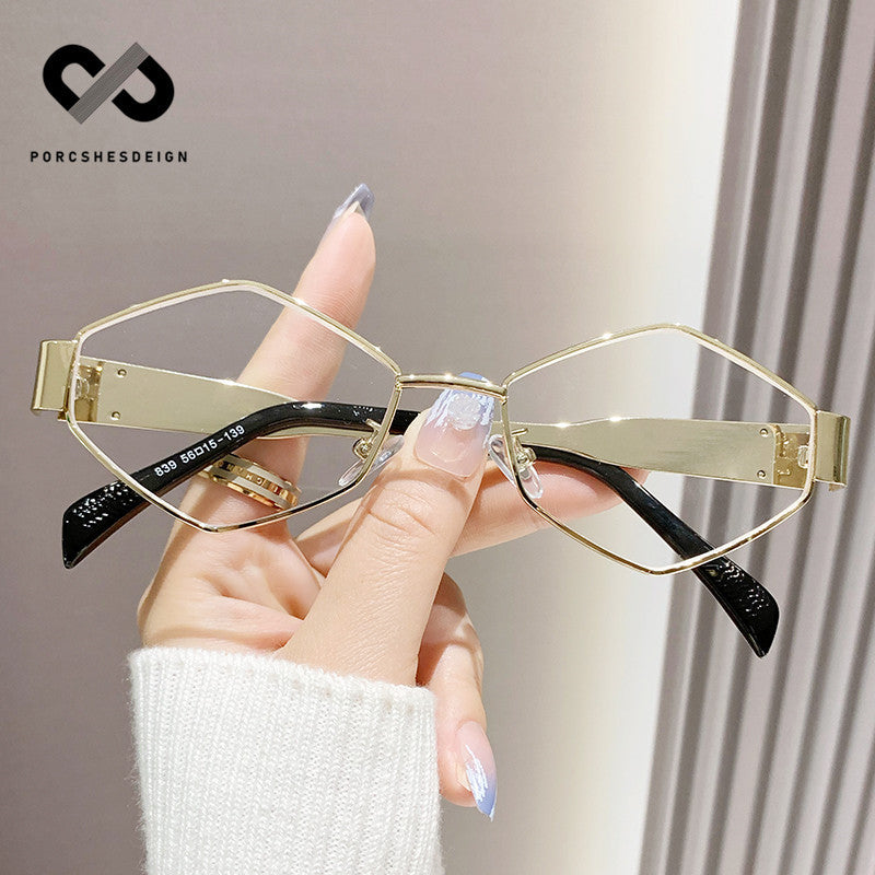 Men's Personalized Polygonal Hip Hop Retro Small Sunglasses