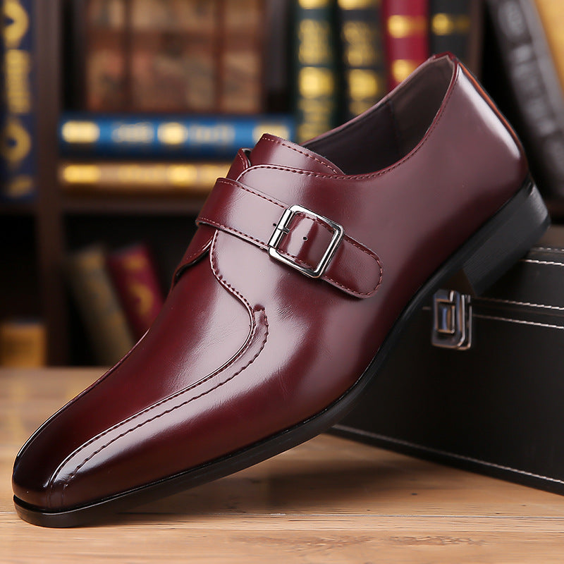 Men's Leather Fashion Pointed British Style Casual Shoes