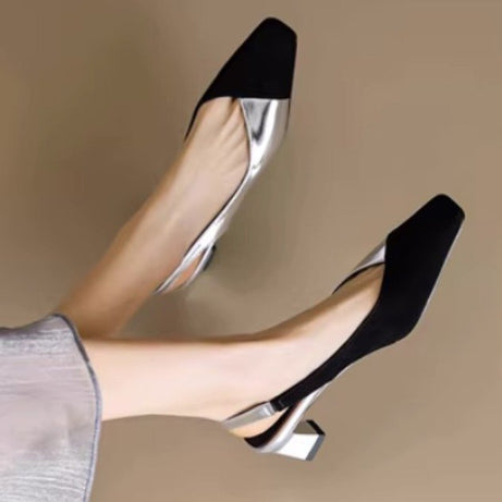 Women's Casual Temperament Thick Heel Shoes