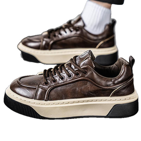 Men's Leather Fashion Versatile Casual Shoes