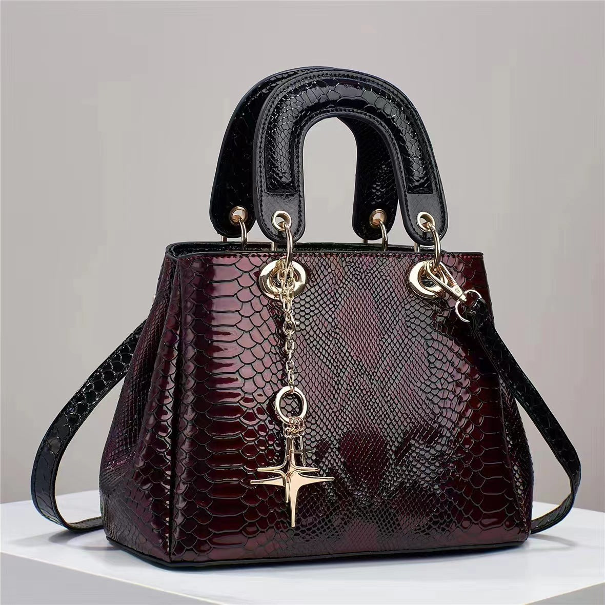 Women's Bag Snake Leather Handbag