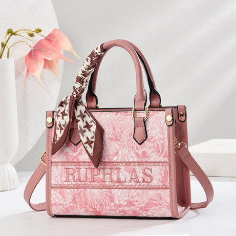 Women's Fashion Embroidery Handbag Large-Capacity Bag