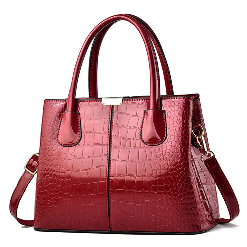 Women's Fashion Bright Leather Shoulder Bag