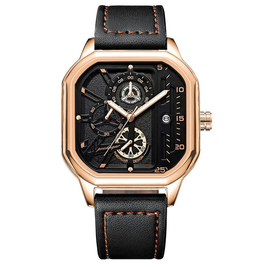 Men's Multi-functional Waterproof Quartz Watch