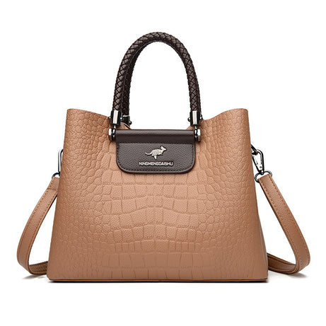 Women's Leather Portable Shoulder HandBag