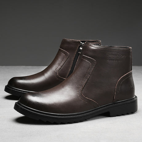 Men's Leather High - Top Casual Martin Boots