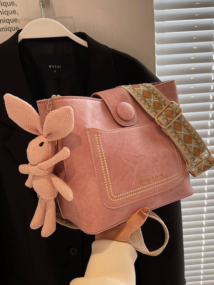 Women's Leather Casual Versatile Small Bag