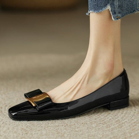 Women's Elegant Flat Square Toe Office Shoes