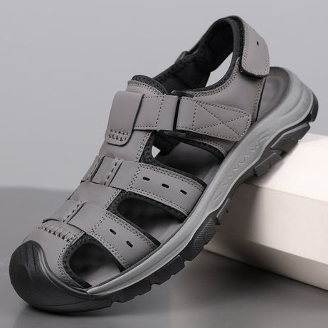 Men's Leather Outer Wear Casual Sandals
