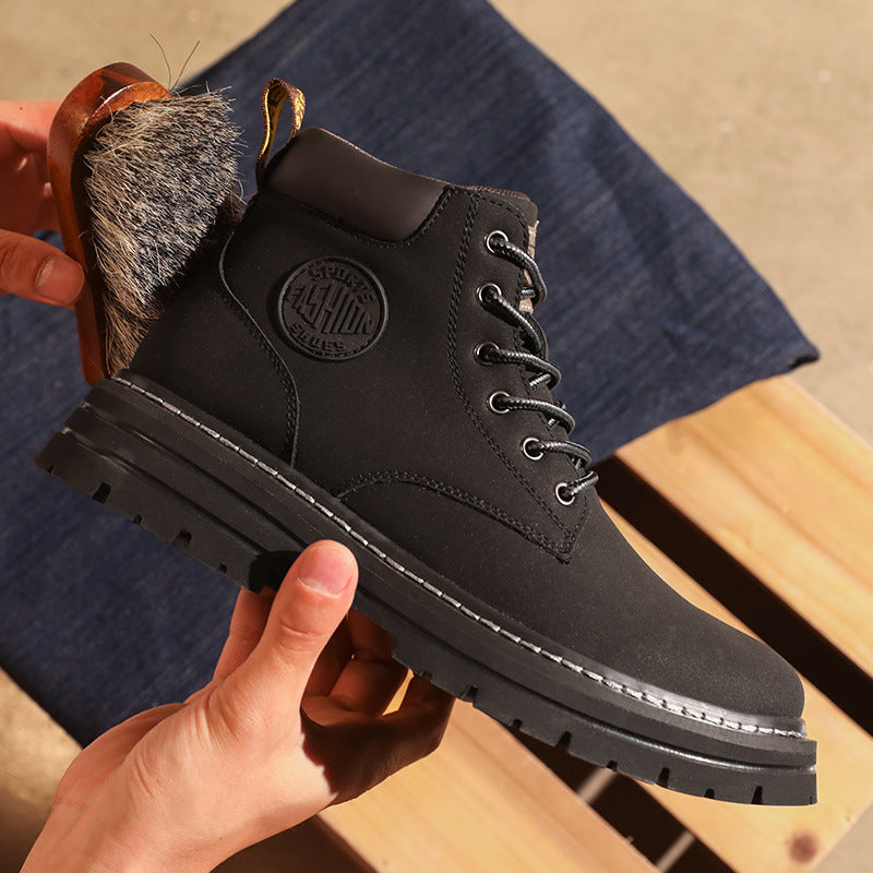 Men's Versatile Casual Leather Martin Boots