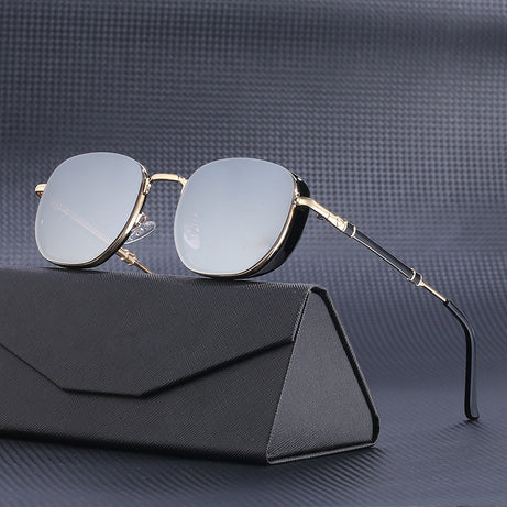 Women's Fashion Small Frame Retro Steampunk Sunglasses