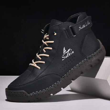 Men's Leather Foot-Fitting Lazy Casual Shoes