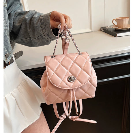 Women's Rhombus Trendy Leather Bag