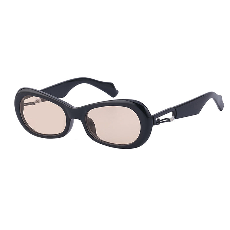 Women's Fashion Small Frame Chain Sunglasses