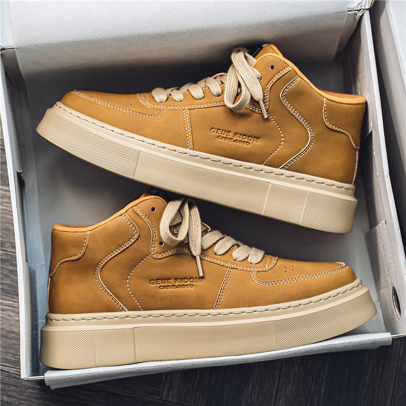 Men's Leather Trendy Fashion Casual Shoes