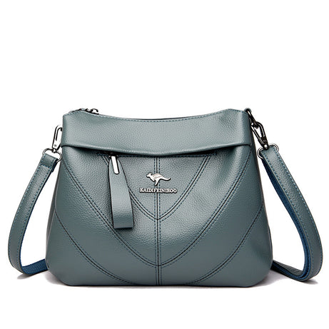 Women's Leather Multi Compartment Shoulder Bag