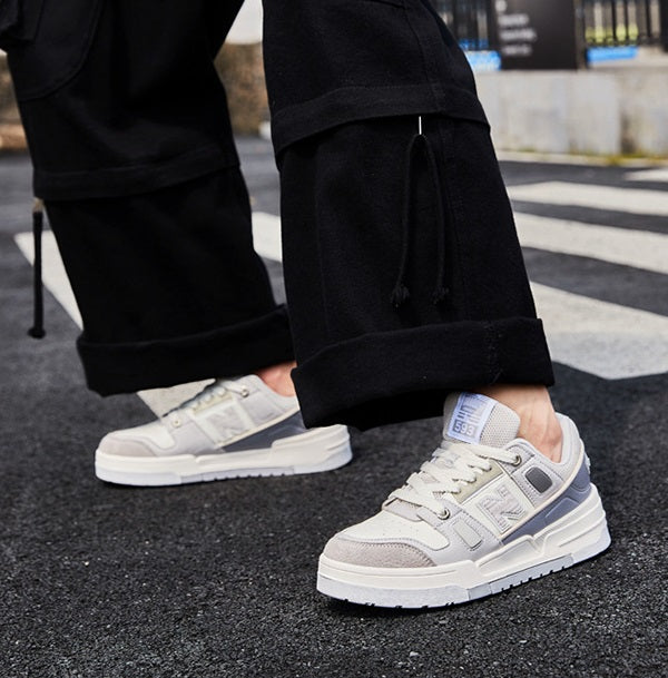 Men's Super Fiber Leather Casual Sneakers