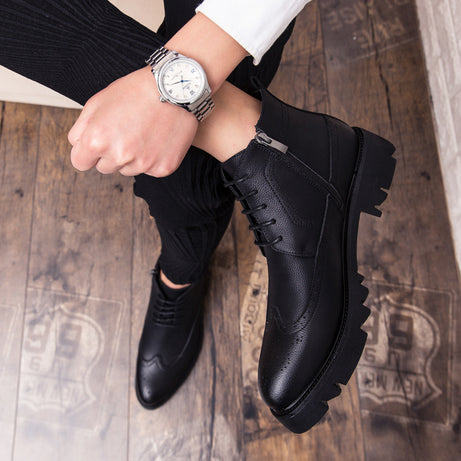 Men's Leather Fashion Casual Martin Boots