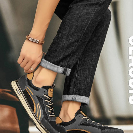 Men's Microfiber Retro Versatile Casual Shoes