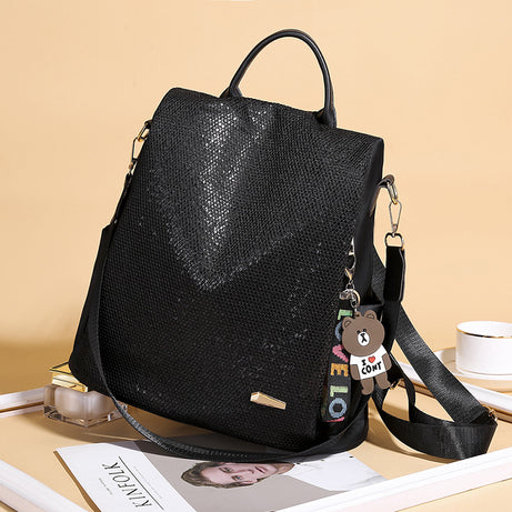 Women's Multi-Functional Sequined Backpack