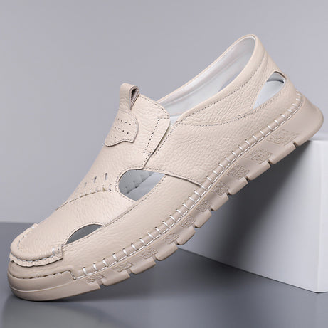 Men's Leather Breathable Casual Sandals