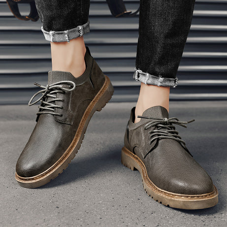 Men's Leather Fashion Trend Casual Shoes