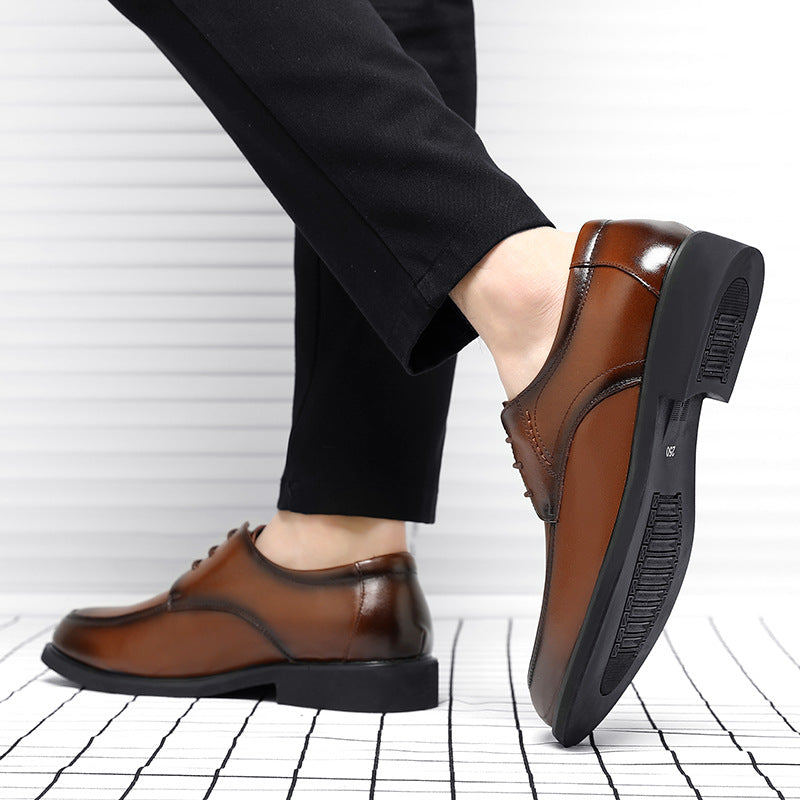 Men's Leather Business Solid Stylish Formal Shoes
