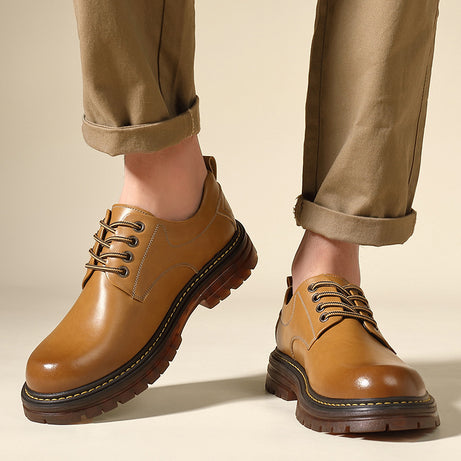 Men's Leather Martin Boots British Style Casual Shoes