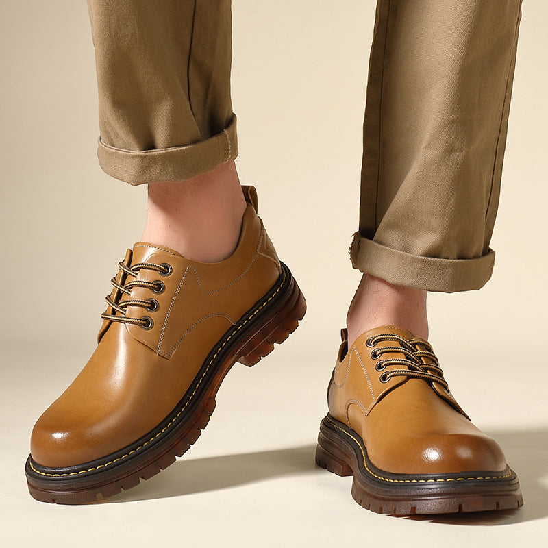 Men's Leather Martin Boots British Style Casual Shoes