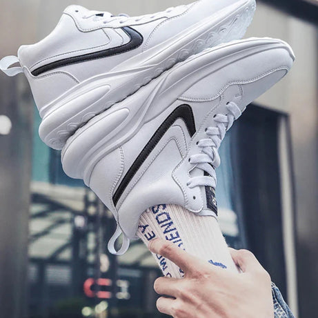 Men's Microfiber Leather Casual Sneakers