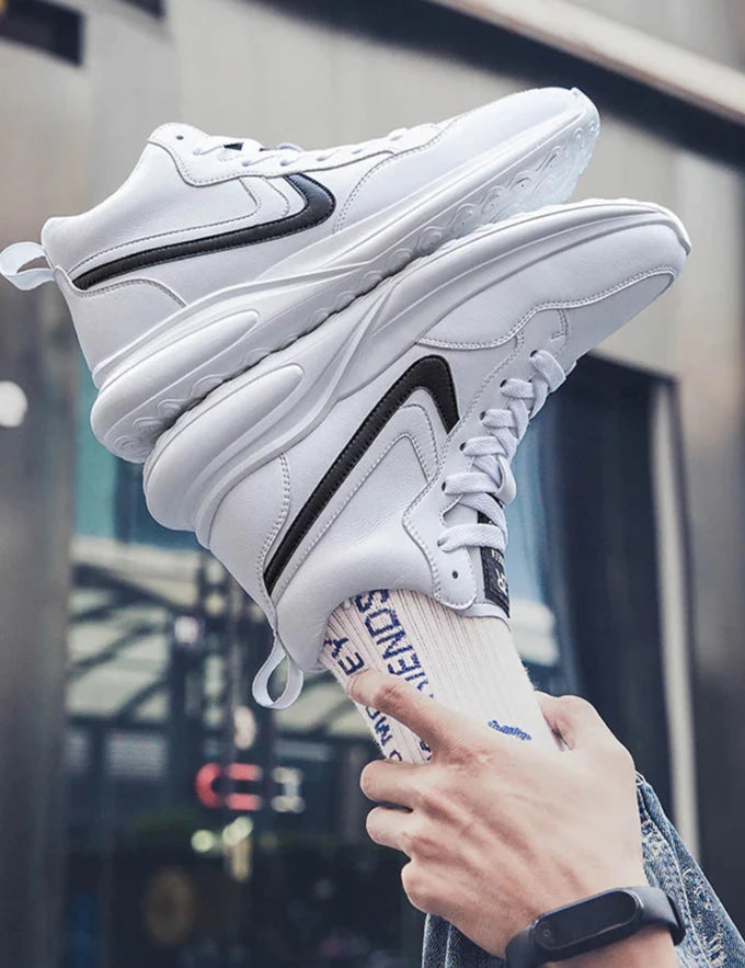 Men's Microfiber Leather Casual Sneakers