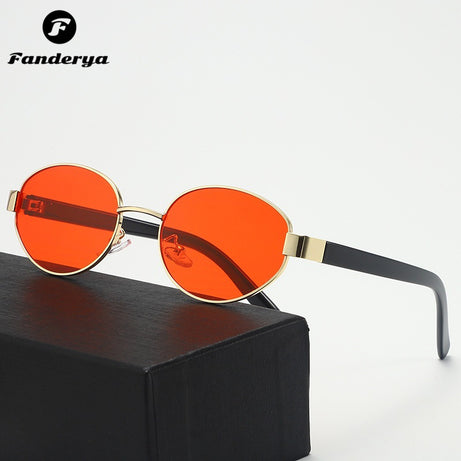 Women's UV-Protract Trendy Metal Sunglasses