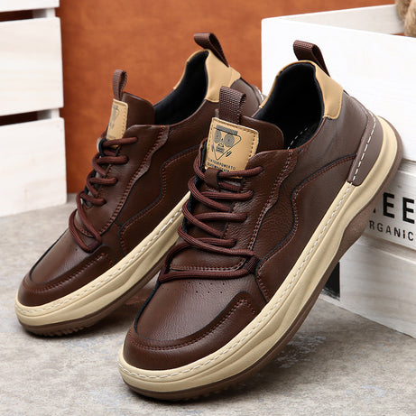 Men's Leather Versatile Casual Shoes