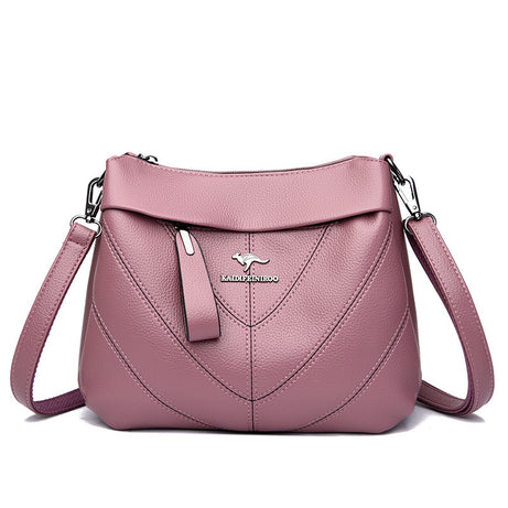 Women's Leather Multi Compartment Shoulder Bag